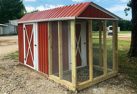 metal slanted chicken house|large metal chicken coop.